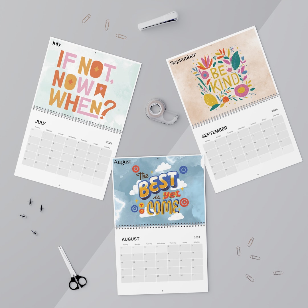 Self Love Calendar 2024, Self Care, Cute Calendars, Gifts, Gift for Her