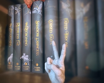 Peace sign Zodiac Academy bookshelf decor