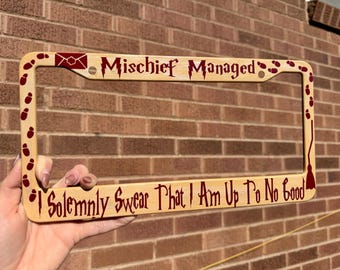 Harry Potter license plate cover
