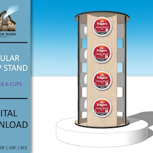 K-Cup Stand SVG-Dateien: Laser geschnittener Kaffeehalter (digitaler Download)