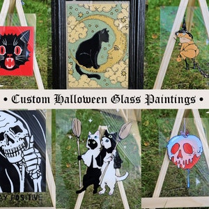Dipinti su vetro personalizzati per Halloween
