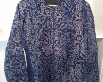 Men’s Bomber Jacket in African Print