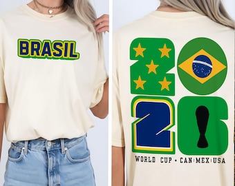 World Cup | Personalized T-Shirt |  Graphic | Mundial | USA | Canada | Mexico | Fan Apparel | Brasil