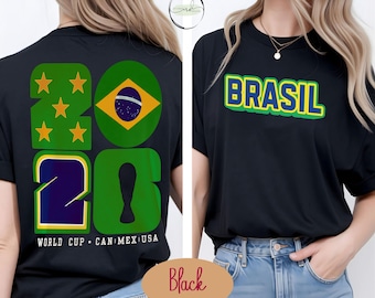 World Cup | Personalized T-Shirt |  Graphic | Mundial | USA | Canada | Mexico | Fan Apparel | Brasil