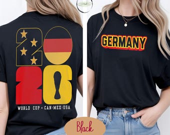 World Cup | Germany T-Shirt Graphic Tee | Casual Outfit Top | Gift | Unisex Football Apparel