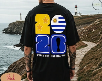 World Cup | Uruguay T-Shirt | Graphic Tee | Casual Outfit Top | Gift | Unisex Football Apparel