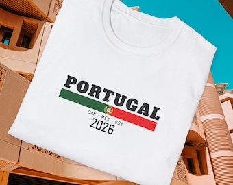 World Cup | Personalized Portugal T-Shirt | Graphic Tee | Casual Outfit Top | Gift | Unisex Football Apparel