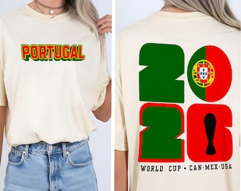World Cup | Portugal T-Shirt | Graphic Tee | Casual Outfit Top | Gift | Unisex Football Apparel
