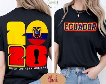 World Cup | Ecuador T-Shirt | Graphic Tee | Casual Outfit Top | Gift | Unisex Football Apparel