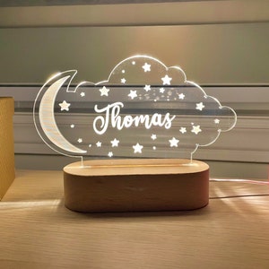 Personalized Night Light, Customized Birthday Gift, Gift for Nursery, Girl, Daughter, Boy, Him, Baby Shower, Dad, Mom, Her, Mothers Day