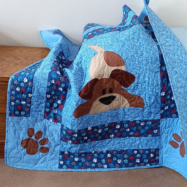 Quilted Dog Blanket Etsy