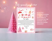 Pink Elf Goodbye Letter | Christmas Activity for Kids | Printable Canva Template