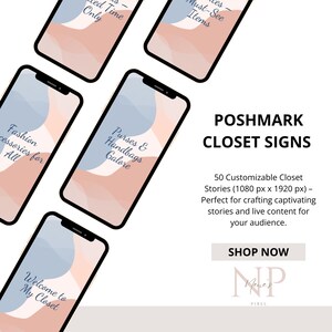 Poshmark Label Example 50 Editable Poshmark Stories – Instant Download, Canva Customizable ...