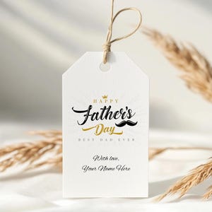 Étiquettes imprimables pour la fête des pères - Personnalisation facile pour des cadeaux DIY ! Téléchargement instantané