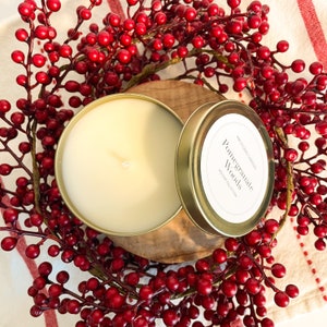 Pomegranate Woods Soy Candle