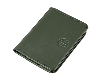 RFID Sheep Leather  Slim Front Pocket Wallet Magnetic ID Credit Card Holder