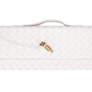 Woven Leather Clutch Bag: Handmade Intrecciato Evening Purse