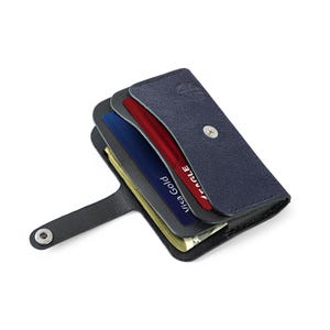 Portefeuille, porte-cartes en cuir de chèvre, de mouton et de buffle pour homme et femme