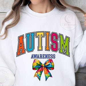 Autism Awareness Coquette PNG, Autism Mom Shirt Design, Special Education Clipart, Advocate Neurodiversity Digital Download