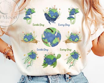 Día de la Tierra PNG, Día de la Tierra todos los días, Salvar el planeta PNG, Sublimación de camisetas del Día de la Tierra, Amor por el planeta PNG, Descarga digital
