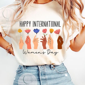 Internationaler Frauentag Png, Umarmungsgerechtigkeit, Empowered Women Day, 8. März Internationaler Tag, Gleichstellung der Frauen Sofortiger digitaler Download