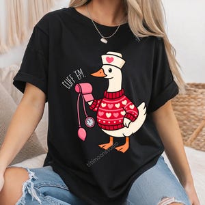Valentine Nurse Png, Nurse Life Png, Cuff Em Nurse Practitioner Png, Silly Goose Nurse Sublimation, ER Nurse Clipart, Valentines Day CNA LPN image 8