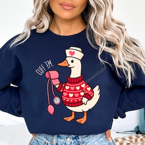 Valentine Nurse Png, Nurse Life Png, Cuff Em Nurse Practitioner Png, Silly Goose Nurse Sublimation, ER Nurse Clipart, Valentines Day CNA LPN image 3