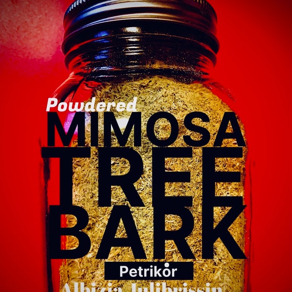 Powdered Mimosa Tree Bark (Albizia julibrissin). Mimosa Tree. 1 oz.