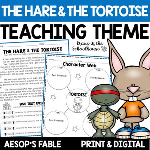 The Hare and the Tortoise Activities | Aesop&#39;s Fables Activities | Theme Worksheets | Aesop&#39;s Fables Printables | The Tortoise and the Hare
