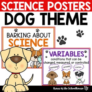 Dog Theme Science Posters | Scientific Method Posters | Bulletin Boards | Dog Theme Decor | Science Posters | Science Experiments