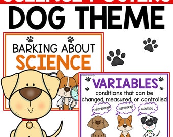 Hunde Wissenschaft Poster | Wissenschaftliche Methode Poster | Pinnwände | Hund Motiv Dekor | Wissenschaft Poster | Wissenschaftliche Experimente