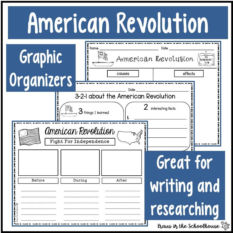 American Revolution Printables Revolutionary War Worksheets US History Activity Sheets