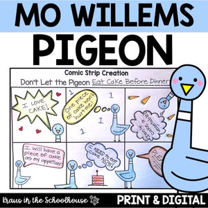 Pigeon Book Study | Pigeon Activities and Worksheets | Mo Willems Author Study | Pigeon Read and Respond Activities | Pigeon Mo Willems