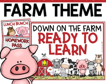 Farm Theme Decor | Classroom Decor | Bulletin Boards | Farm Certificates | Farm Nameplates | Farm Helper Chart | Back to School |