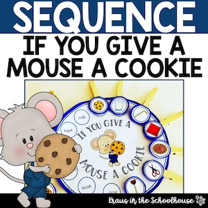 Wenn du einer Maus eine Keksaktivität gibst | Laura Numeroff | Wenn du einer Maus einen Keks gibst Printable | Sequencing Aktivität | Homeschool