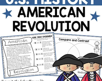 American Revolution Printables | Revolutionary War Worksheets | US History Activity Sheets | Social Studies | American Revolution Unit