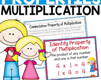 Eigenschaften von Multiplikations-Arbeitsblätter | Eigenschaften der Multiplikations-Printables | Eigenschaften von Multiplikationsaktivitätsblättern