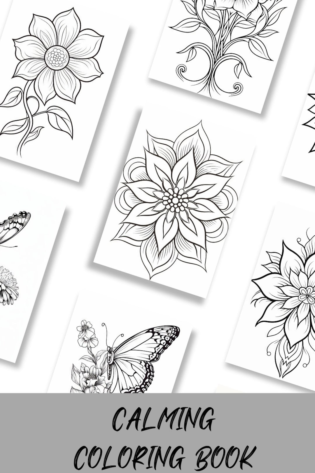 Adult Calming Coloring Book - Etsy