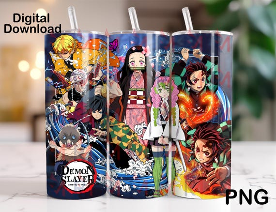 Anime 20 oz png digital wrap