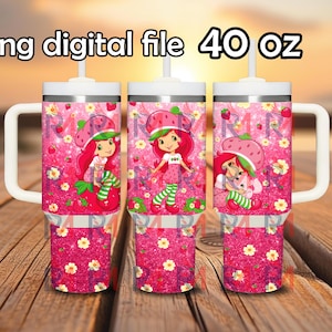 Cartoon 40 oz png digitale wrap