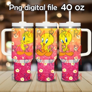 Cartoon 40 oz png digitale wrap