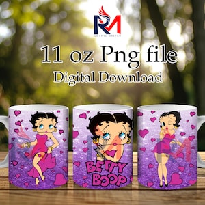 Cartoon 11 oz png digitale wrap