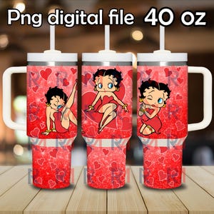 Cartoon 40 oz png digitale wrap