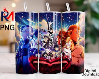Anime 20 oz png digital wrap