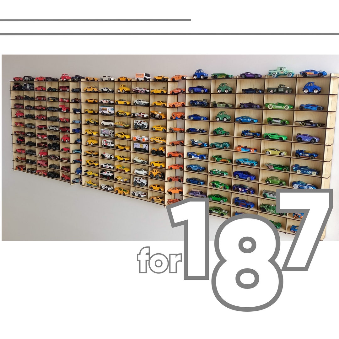 164 Toy Car Wall Shelf for 187 Carshotwheelsmatchbox Etsy