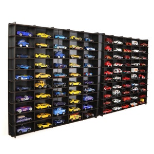 1:64 Toy Car Wall Shelf, Hotwheels, Matchbox Compatible Display Case, Car Showcase, Toy Car Holder, Wall Shelf Car Storage, Toy Garage