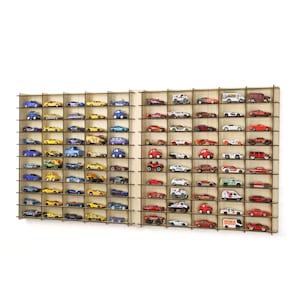 1:64 Toy Car Wall Shelf, Hotwheels, Matchbox Compatible Display Case, Car Showcase, Toy Car Holder, Wall Shelf Car Storage, Toy Garage