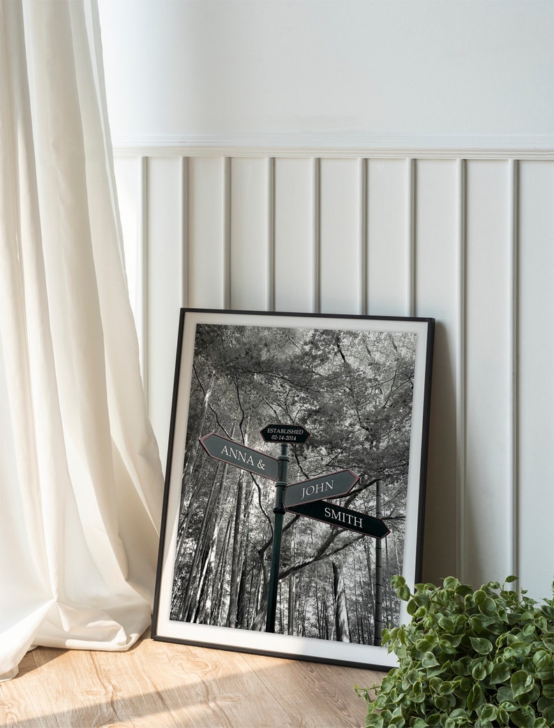 Personalized Intersection Sign, Custom Anniversary Gift, Personalized ...