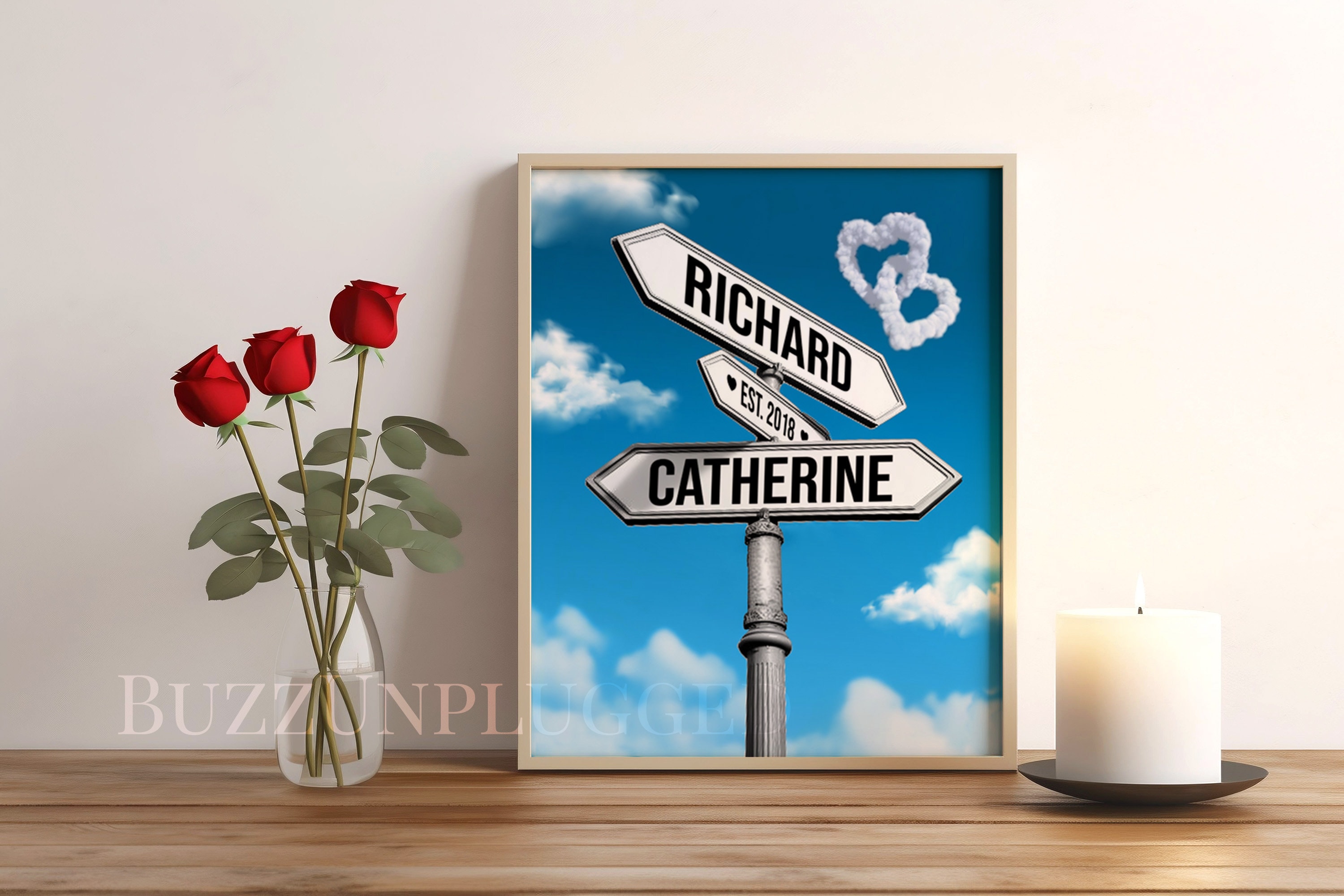 Personalized Intersection Sign, Custom Anniversary Gift, Personalized ...