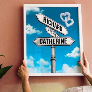 Personalized Intersection Sign, Custom Anniversary Gift, Personalized ...